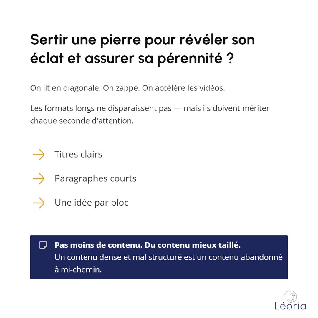 Diapositive : sertir une pierre pour révéler son éclat